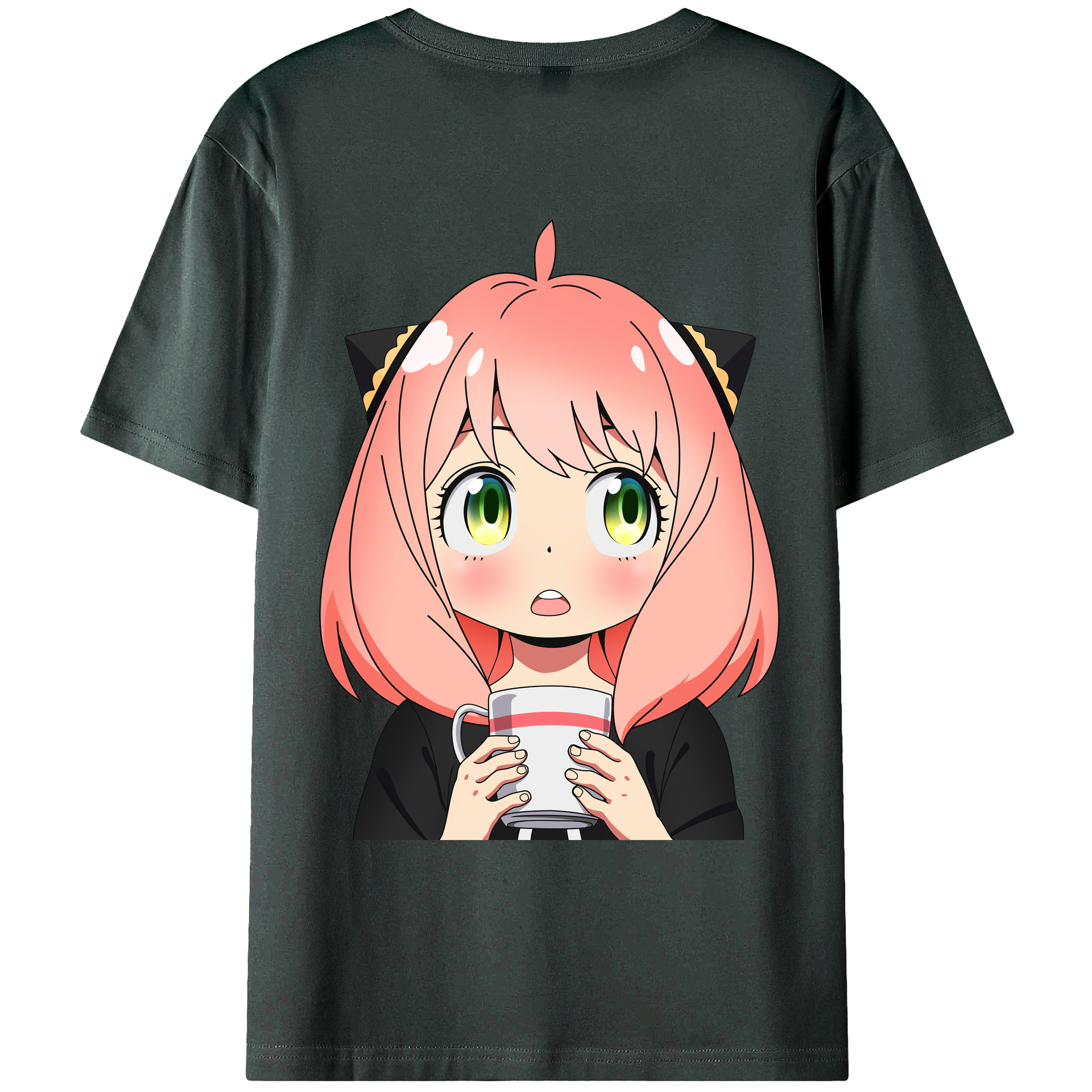 （画像用） SPY×FAMILY间谍家家酒 綿100％ メンズ半袖Tシャツ（バックプリント） 通気性